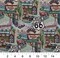 Route 66 - Aqua & Teal,Green Novelty Upholstery Fabric 54 Inches"
